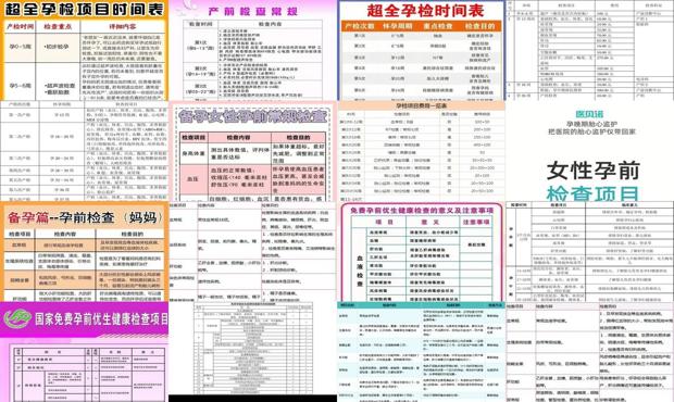 汕头孕前检查有哪些项目