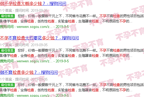 汕头做不孕检查要多少钱