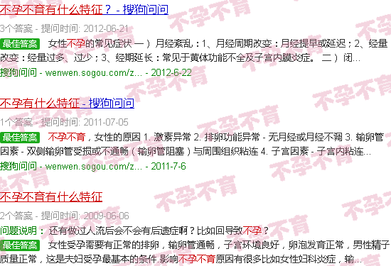 汕头不孕不育有什么特性