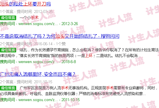 汕头上环手术