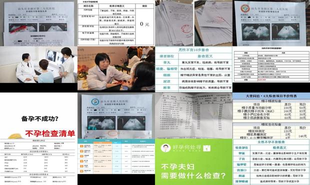 汕头不孕不育检查项目费用