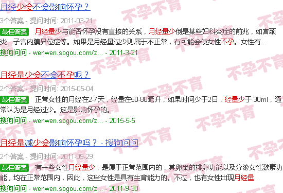 汕头月经量少会导致不孕吗