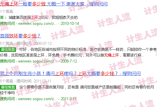 汕头*上环多少钱