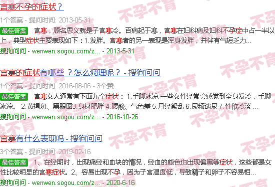 汕头宫寒不孕的症状