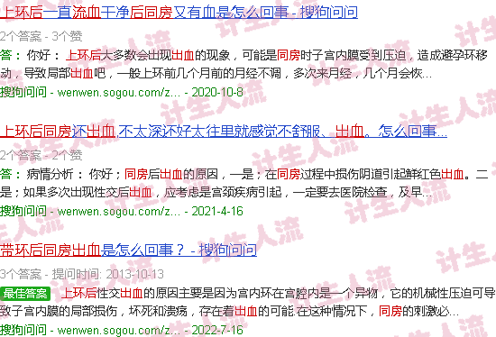 汕头上环后同房出血