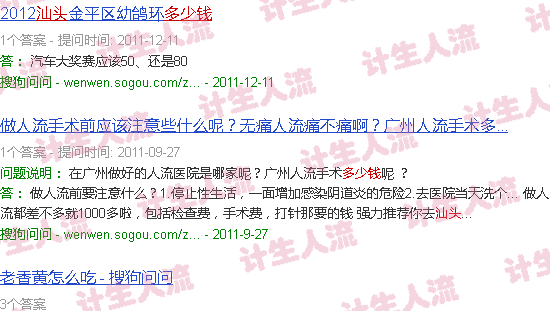 汕头上环大约多少钱